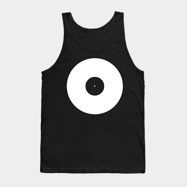 Minimal Vinyl Record Tank Top by MeatMan